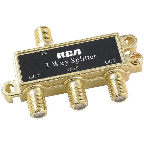 Video Signal 3-Way Splitter, Rca, Mfr#: VH48R